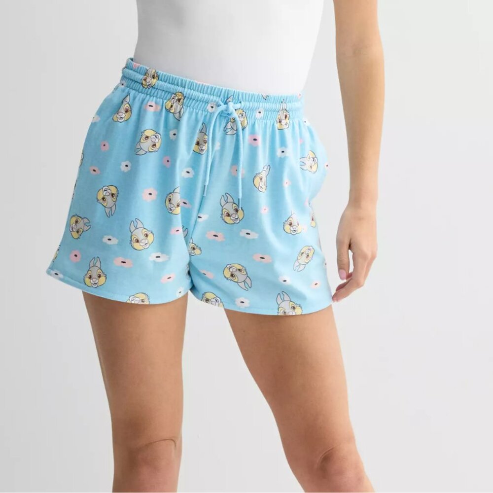 Disney‎ Medium Bambi Thumper All Over Print Jersey Shorts Bunny